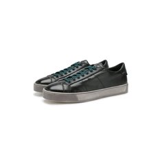 Кожаные кеды Santoni