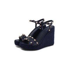 Кожаные босоножки Valentino Garavani Rockstud Torchon Valentino