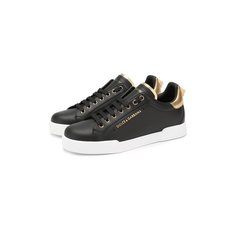 Кожаные кеды Portofino Dolce & Gabbana