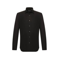 Хлопковая сорочка с воротником кент Corneliani