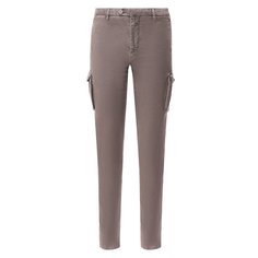 Брюки-карго из льна и хлопка Kiton