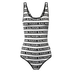 Вязаное боди с логотипом бренда Balmain