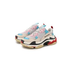 Комбинированные кроссовки Triple S Balenciaga