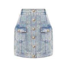 Джинсовая юбка Balmain