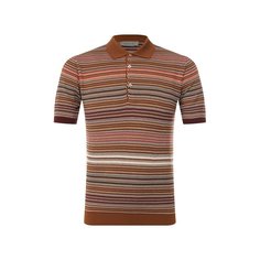 Поло из смеси шелка и хлопка Corneliani