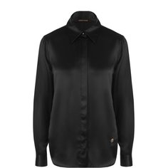 Шелковая блуза прямого кроя Roberto Cavalli
