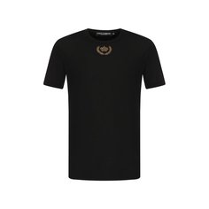 Хлопковая футболка с вышивкой Dolce & Gabbana