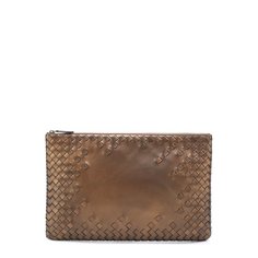 Кожаный футляр для документов с плетением intrecciato Bottega Veneta