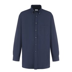 Хлопковая рубашка с воротником button down Brioni