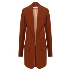Удлиненный шерстяной жакет прямого кроя Chloé