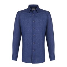 Льняная рубашка с воротником кент Brioni