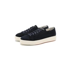 Замшевые кеды Santoni