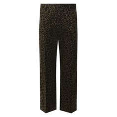 Брюки из смеси хлопка и льна Marni