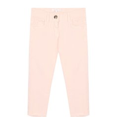 Джинсы с фигурной прострочкой и бахромой Chloé