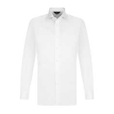 Хлопковая сорочка с воротником кент Zegna Couture