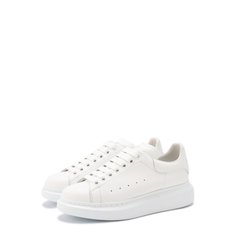 Кожаные кеды на массивной подошве Alexander McQueen