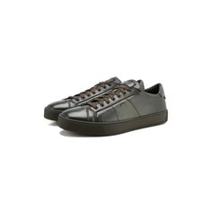 Кожаные кеды Santoni