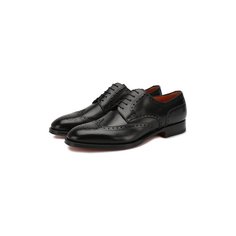 Кожаные дерби Santoni