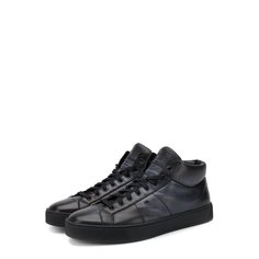 Кожаные кеды Santoni