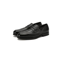 Кожаные пенни-лоферы Santoni