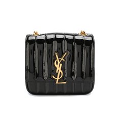 Сумка Vicky small из лаковой кожи Saint Laurent