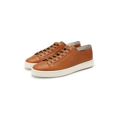 Кожаные кеды Santoni