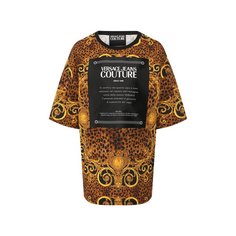 Хлопковая футболка Versace Jeans Couture