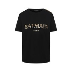 Хлопковая футболка Balmain