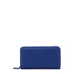 Кожаный кошелек на молнии с плетением intrecciato Bottega Veneta