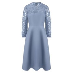 Платье из смеси шерсти и шелка Valentino