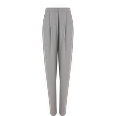 Однотонные шерстяные брюки с защипами Giorgio Armani