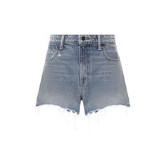 Джинсовые шорты с потертостями Denim X Alexander Wang