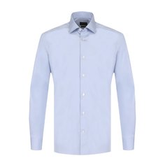 Хлопковая сорочка с воротником кент Ermenegildo Zegna
