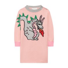 Платье из хлопка и шерсти Stella McCartney