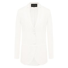 Жакет из смеси льна и рами Giorgio Armani