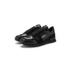 Кожаные кроссовки Valentino Garavani Rockrunner Valentino