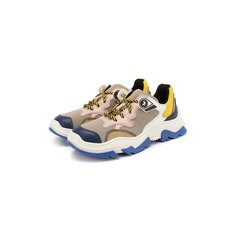 Кроссовки из кожи и текстиля No. 21