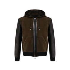 Кожаный бомбер Balmain