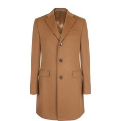 Кашемировое однобортное пальто Corneliani