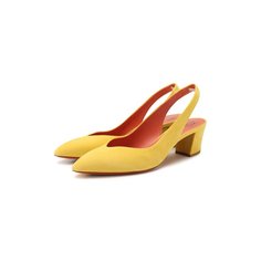 Замшевые туфли Santoni