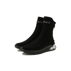 Замшевые кроссовки B-Glove Balmain