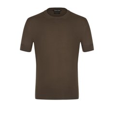 Хлопковый джемпер тонкой вязки с короткими рукавами Tom Ford