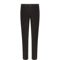 Хлопковые брюки прямого кроя Kiton
