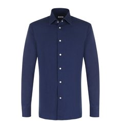 Хлопковая рубашка с воротником кент Kiton
