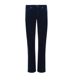 Брюки прямого кроя из смеси хлопка и шерсти Kiton