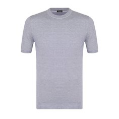 Хлопковый джемпер с короткими рукавами Kiton