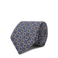 Галстук из смеси шерсти и шелка с принтом Kiton