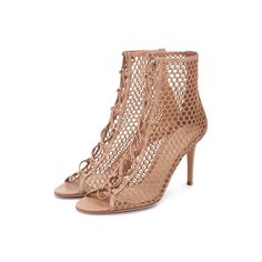 Комбинированные ботильоны Gianvito Rossi