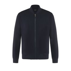 Однотонный кардиган на молнии из смеси хлопка и вискозы Z Zegna