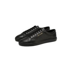 Кожаные кеды Saint Laurent